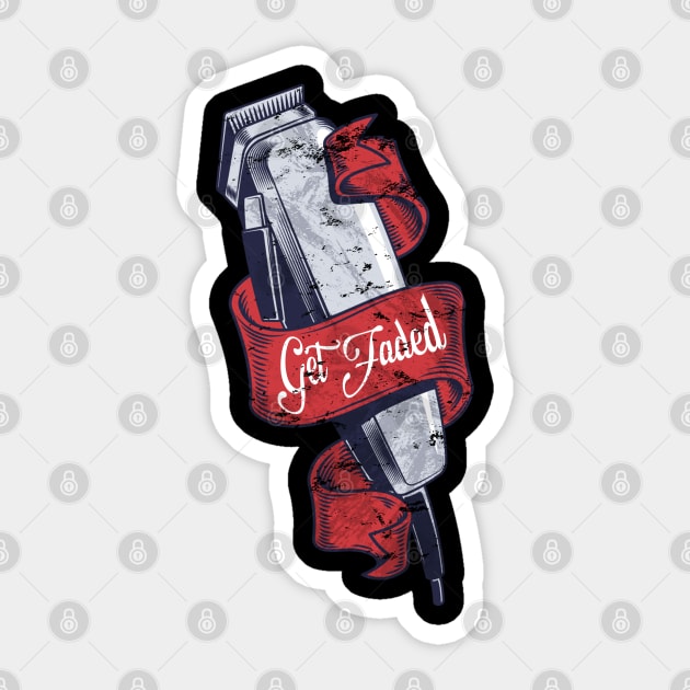 get faded barber Sticker by JayD World